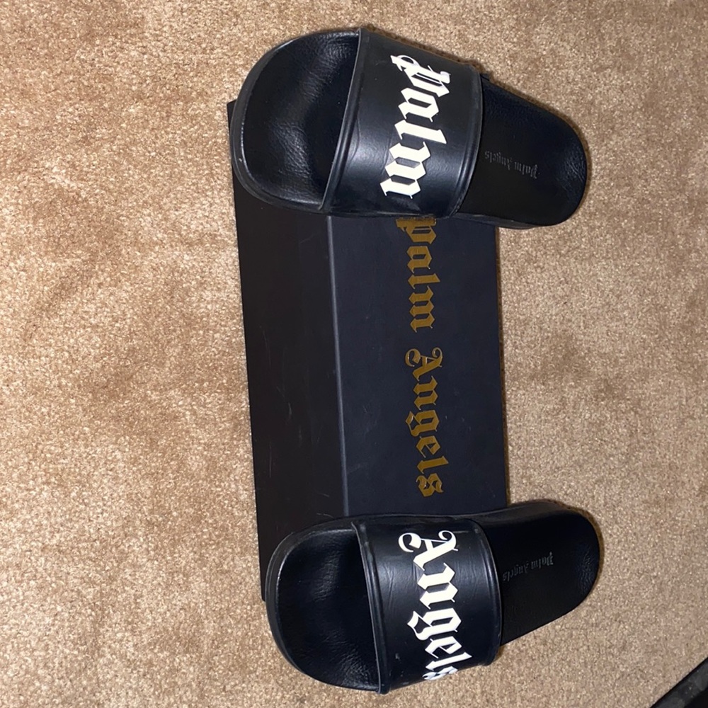Palm angels pool slides size 37